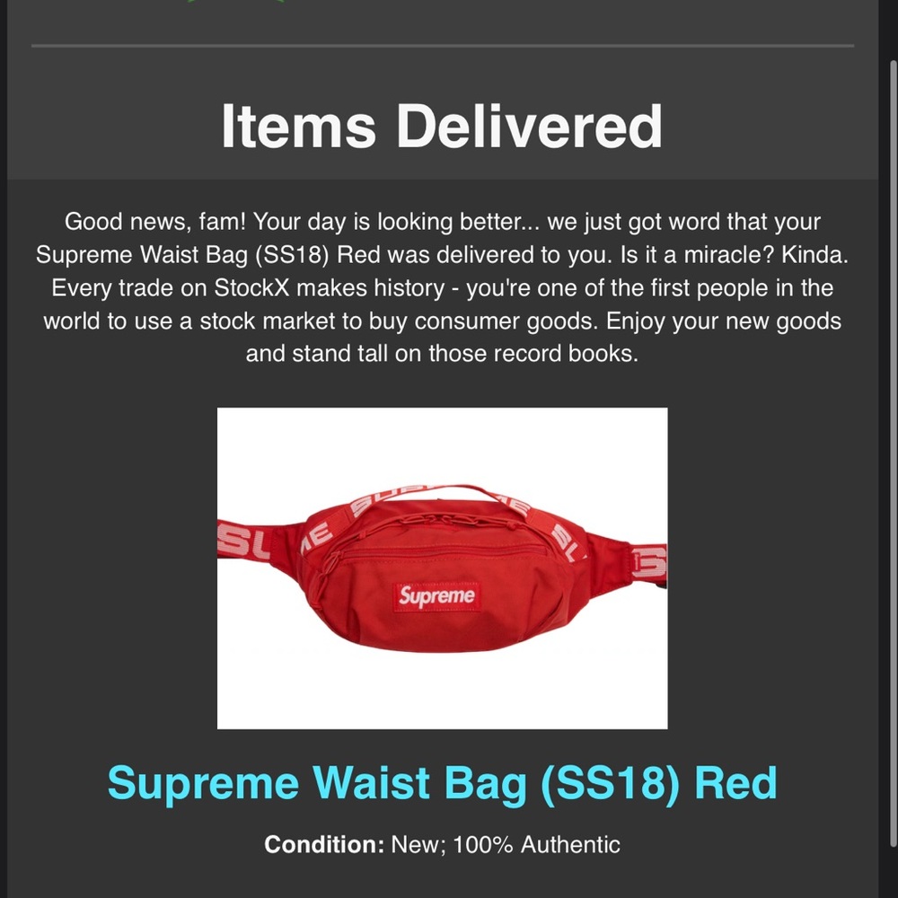 Supreme Waist Bag (SS18) RED - Picture 6 of 6